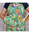 Apron | Holiday Green | Linen